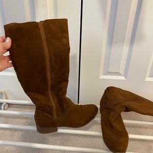 Time and Tru • faux suede riding boots